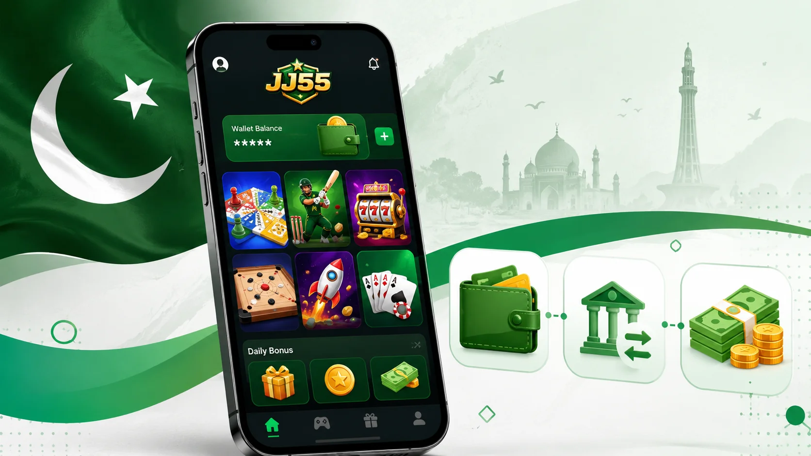 JJ55 earning game app