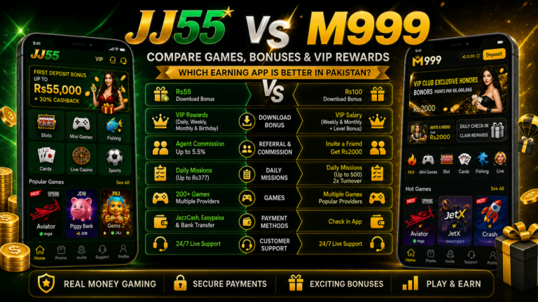 JJ55 game vs M999 game Comparison